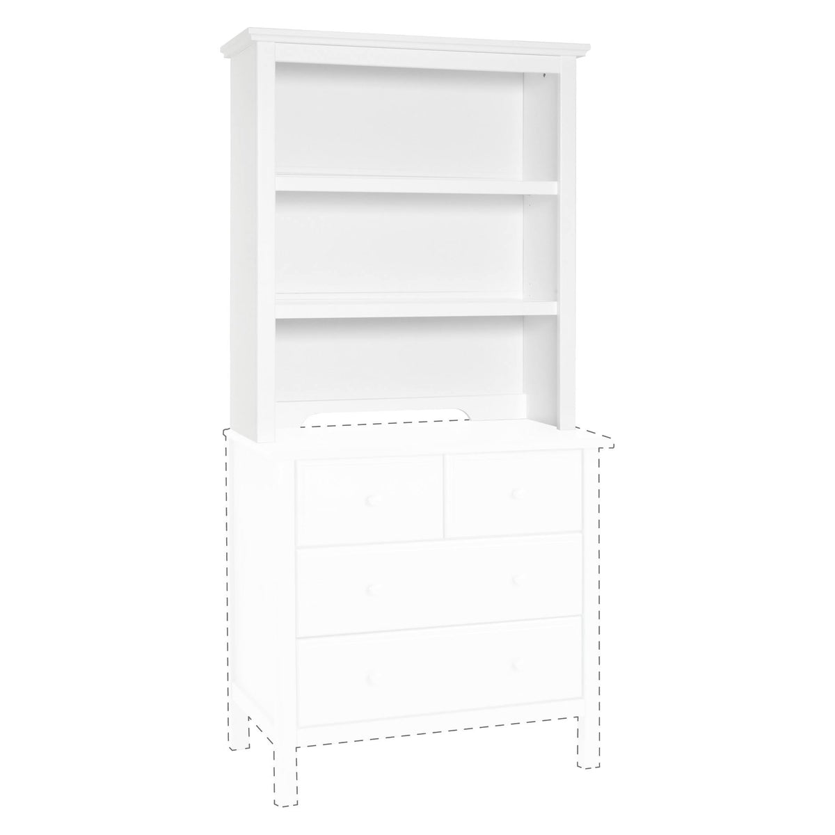 White Bookcase/Hutch G4281