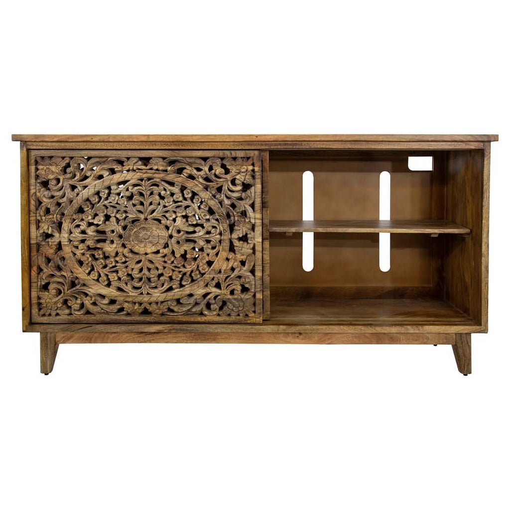 Brown Mango and Acacia Wood Cabinet R126