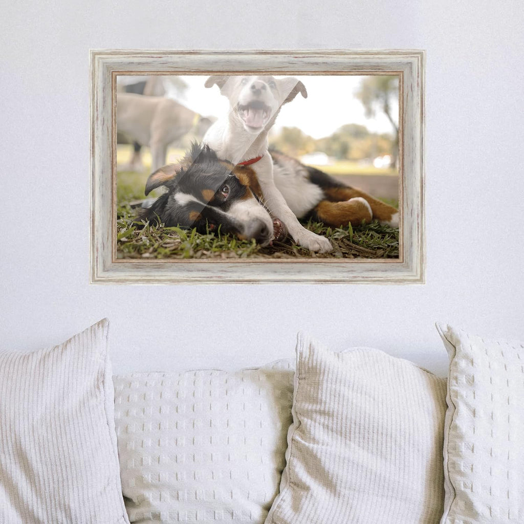 White Real Wood Picture Frame J480