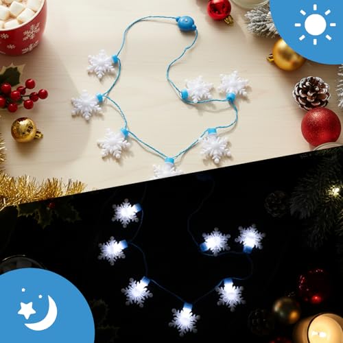 2PCS Christmas Light Up Necklaces K124