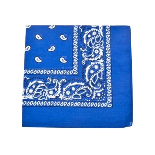 240 Pcs Royal Blue 100% Cotton Double Sided Bandanas D361871