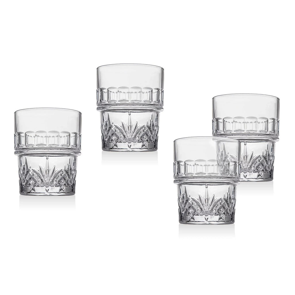 Stackable Whiskey Glass 10oz, Set of 4 Y65971