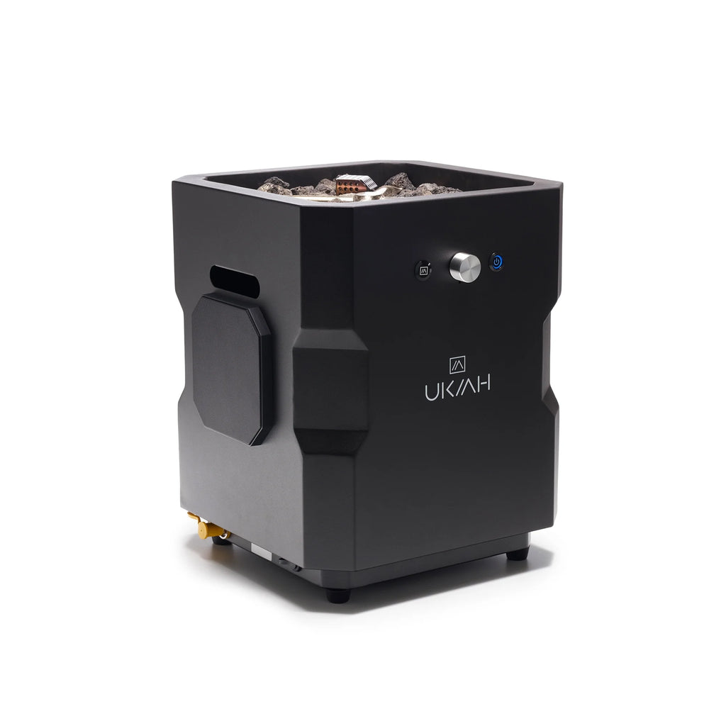 Portable Wireless Fire Pit with Speaker Sound System, Black V698