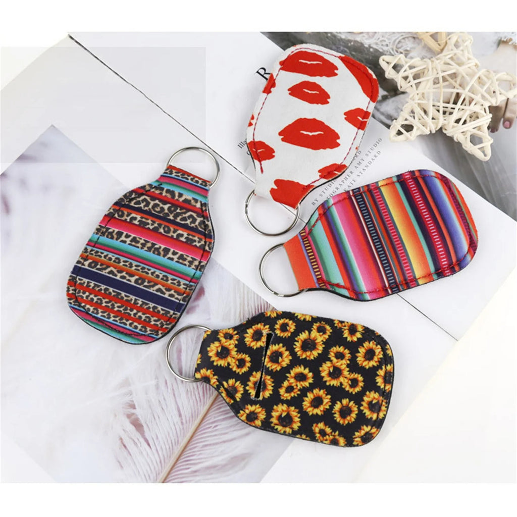 Lipstick Holder Keychains with Metal Clip E69353