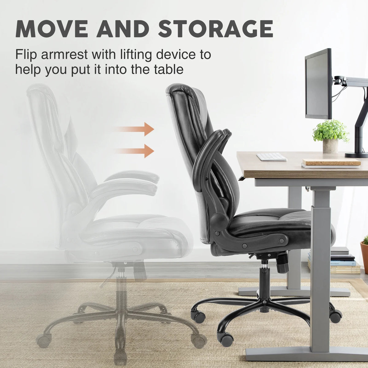PU Leather High Back Ergonomic Office Chair U818