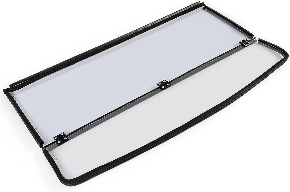Flip Windshield for Polaris Ranger 1000 Front 2-in-1 Fold Down Clear Windscreen O146