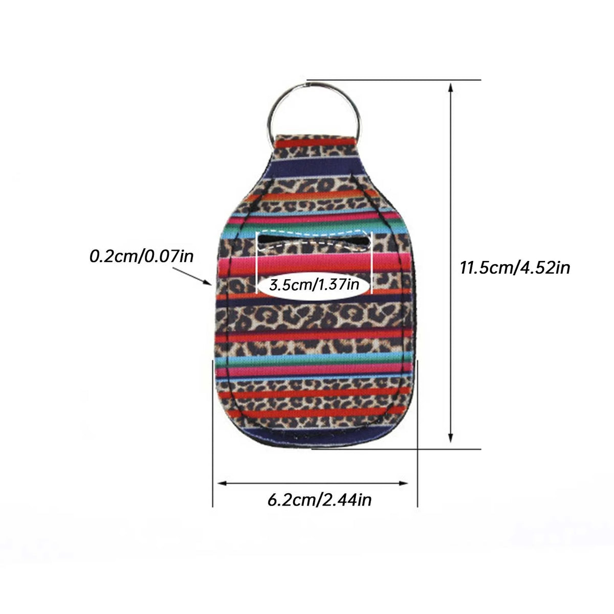 Lipstick Holder Keychains with Metal Clip E69353