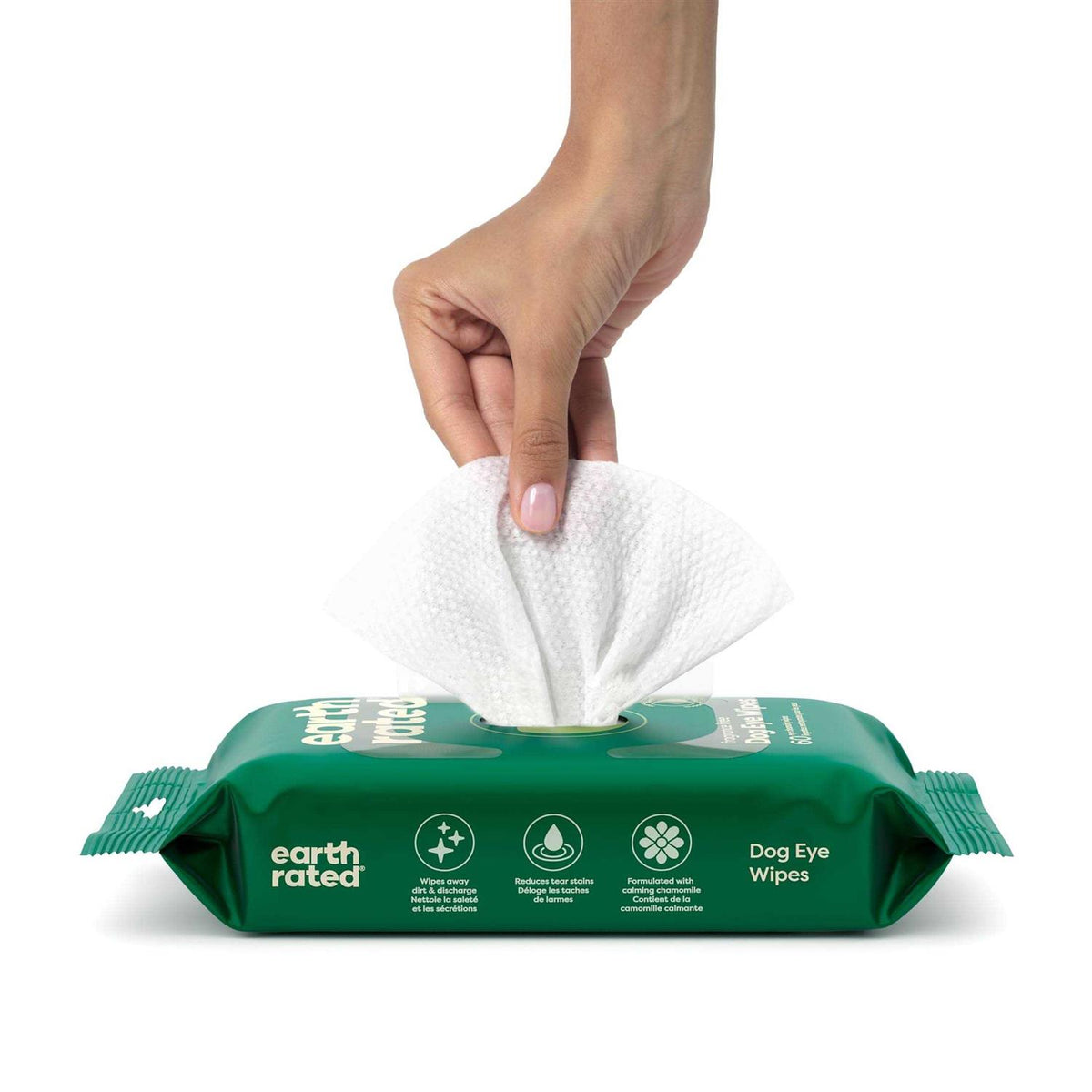 Hypoallergenic Plant Based Fragrance Free Dog Eye Wipes B236