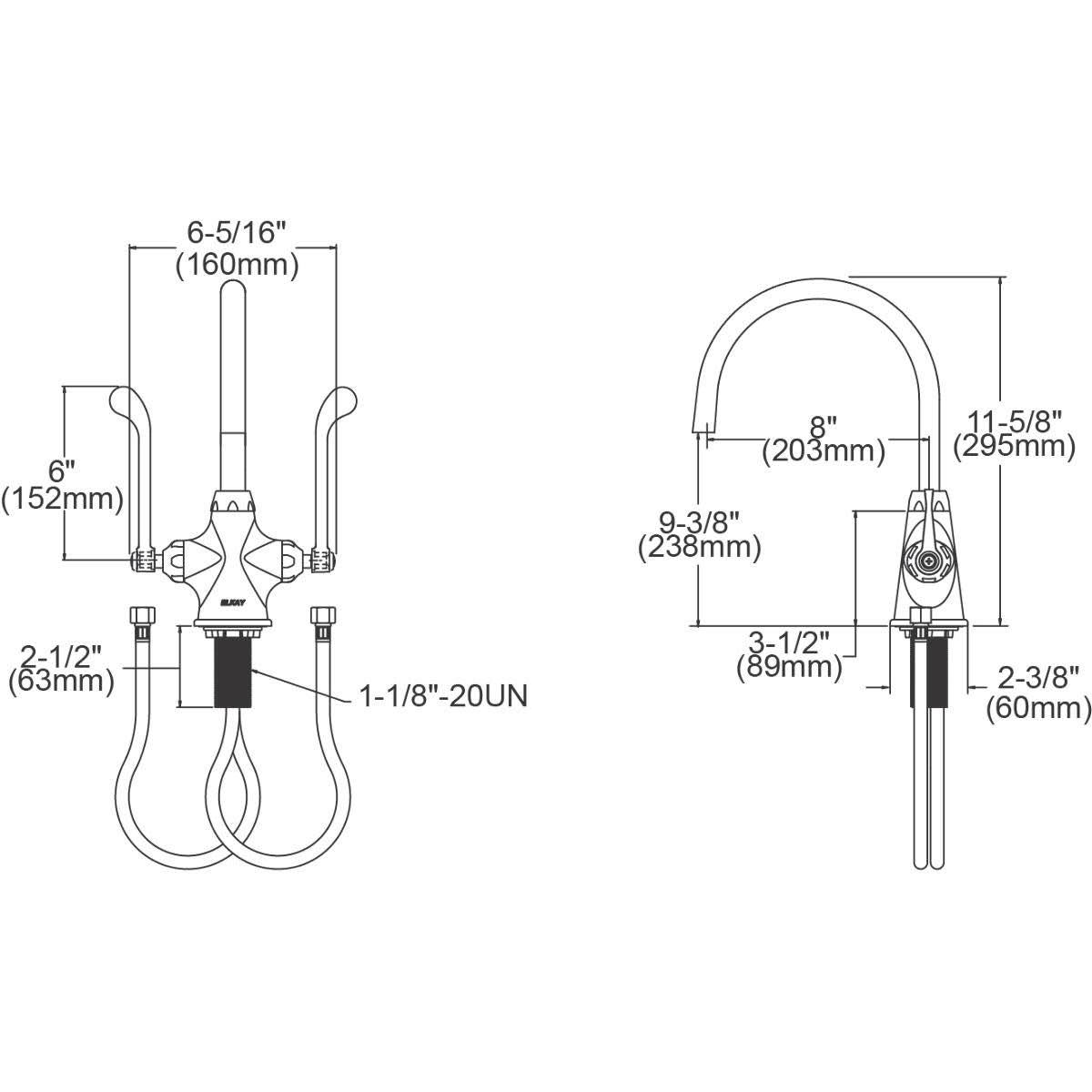 Chrome Utility Faucet W4599