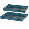 Set of 2 Blue Rectangular Trays R6763