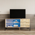 Mid-century modern Wooden TV Console with Storage Q81942