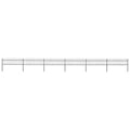 Black Steel Garden Fence with Spear Top C468580