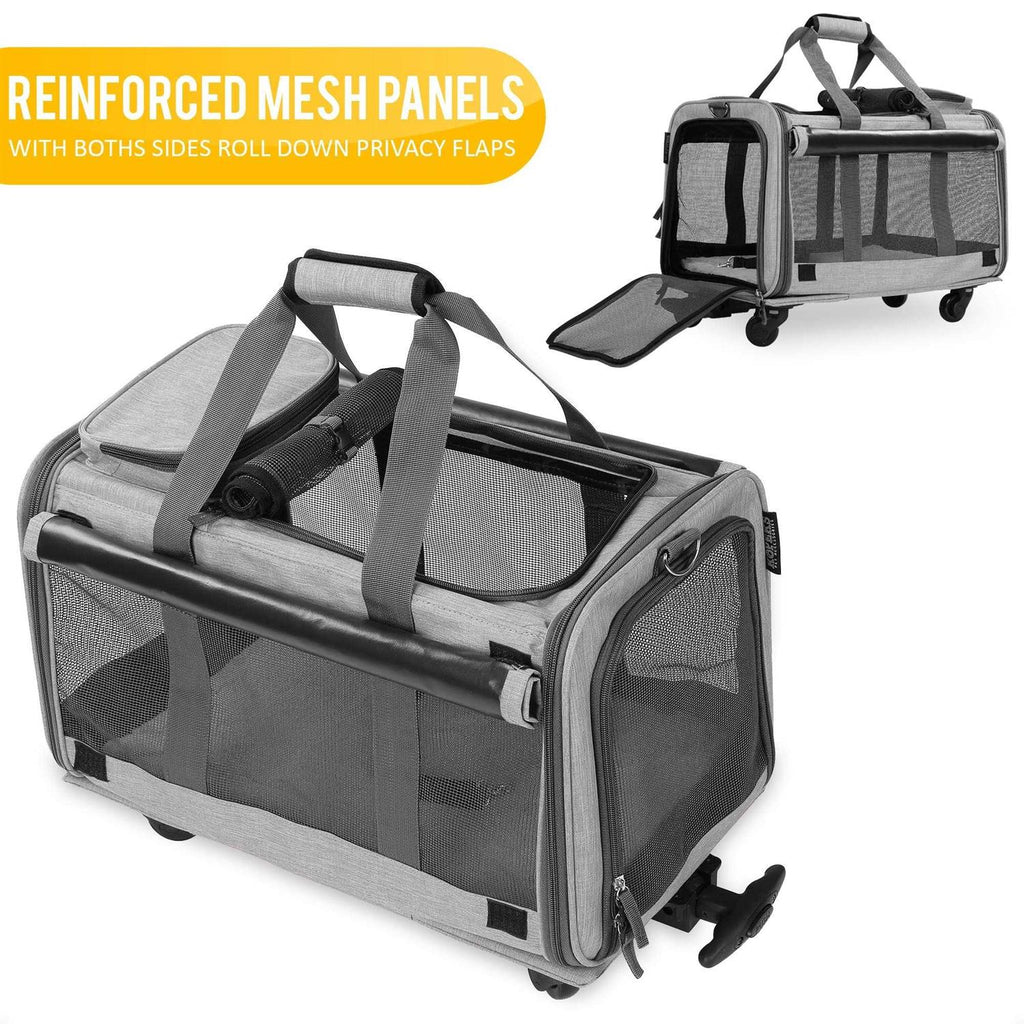 Pet Carrier with Detachable Wheels W461395