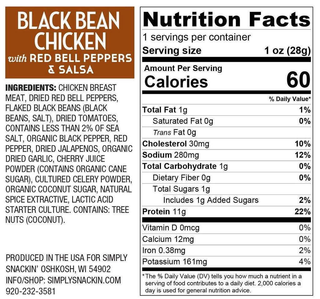 Chicken Breast with Black Bean Salsa 12-Pack F1641