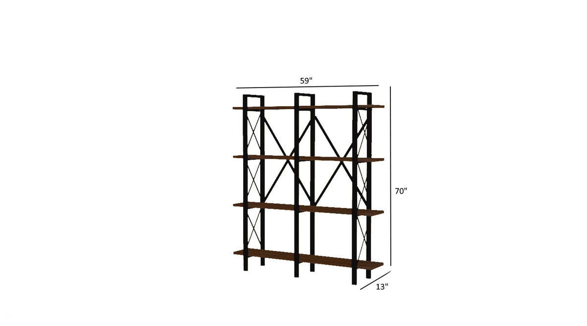 4 Tier Metal Bookshelf P712520