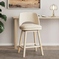 Swivel Counter Stool with Rubber Wood H255586