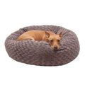 Curly Fur Plush Donut Dog Bed O6937