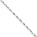 2mm Sterling Silver Rolo Chain Necklace, 26 Inch U906