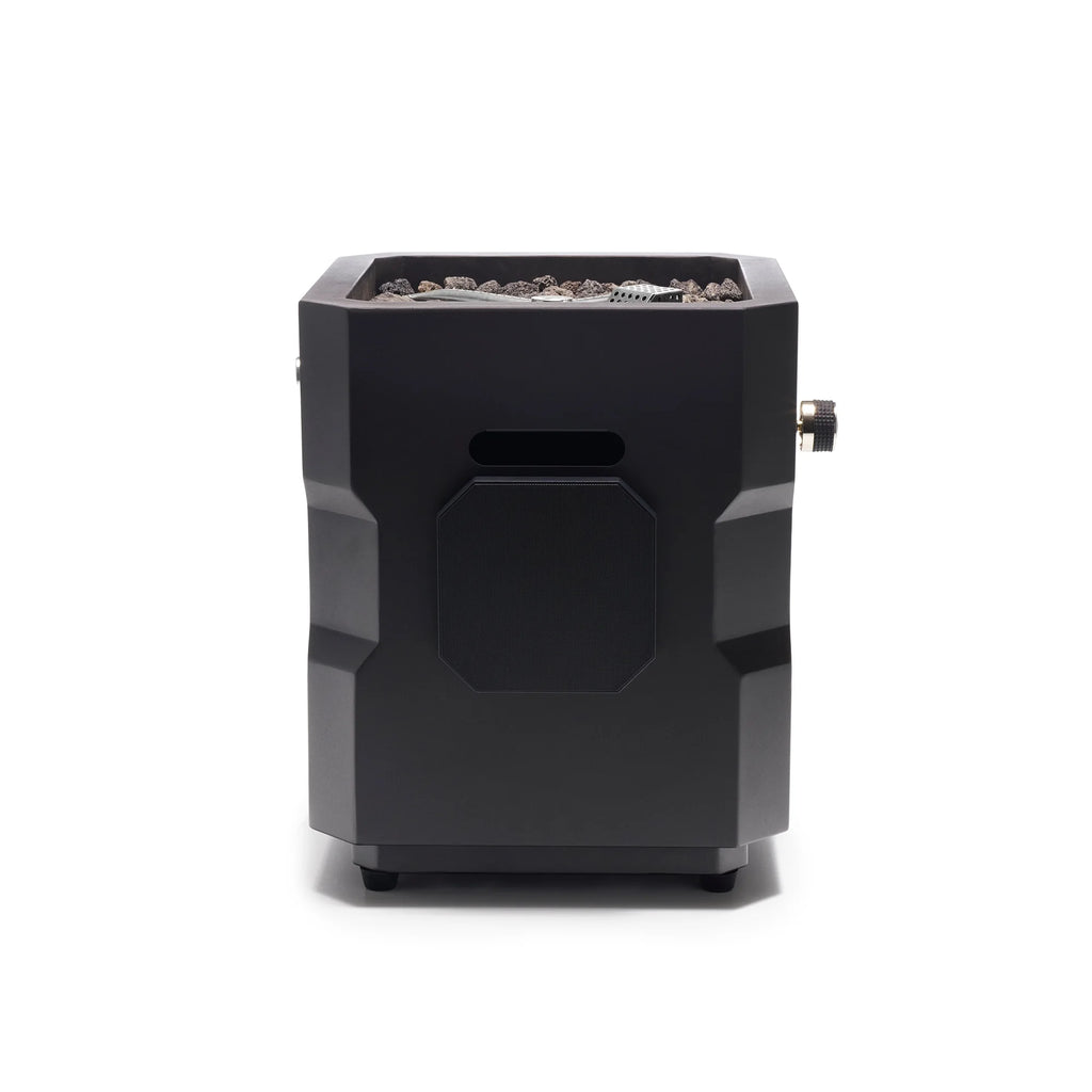 Portable Wireless Fire Pit with Speaker Sound System, Black V698