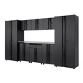 9 Piece Black Welded Steel Garage Storage System R11574