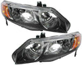 Honda Civic Headlight Assembly Pair Sedan L44863