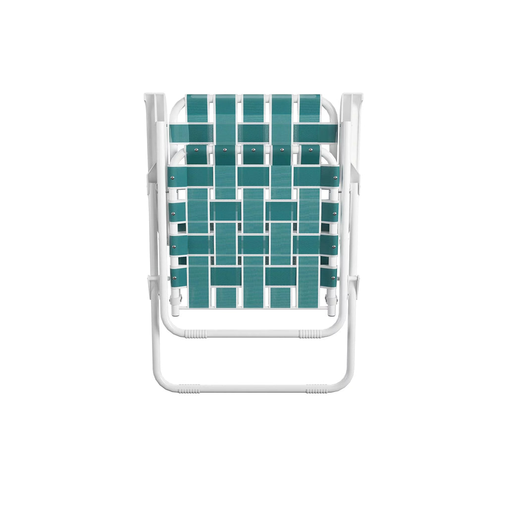 Folding Lawn Chairs 2-Pack Teal X2712