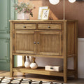 Brown Wood Console Sofa Table with Drawers L865046