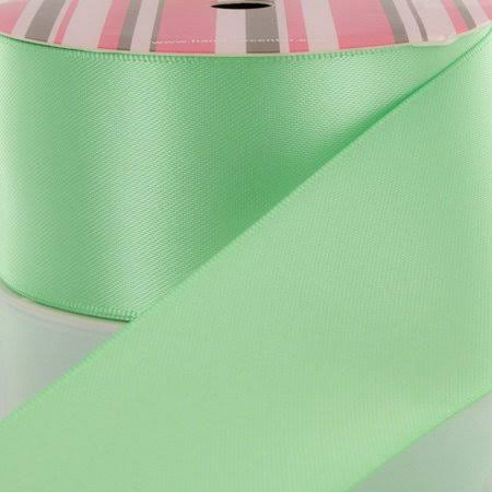 3 inch Mint Double Faced Satin Ribbon 100 Yard E799014