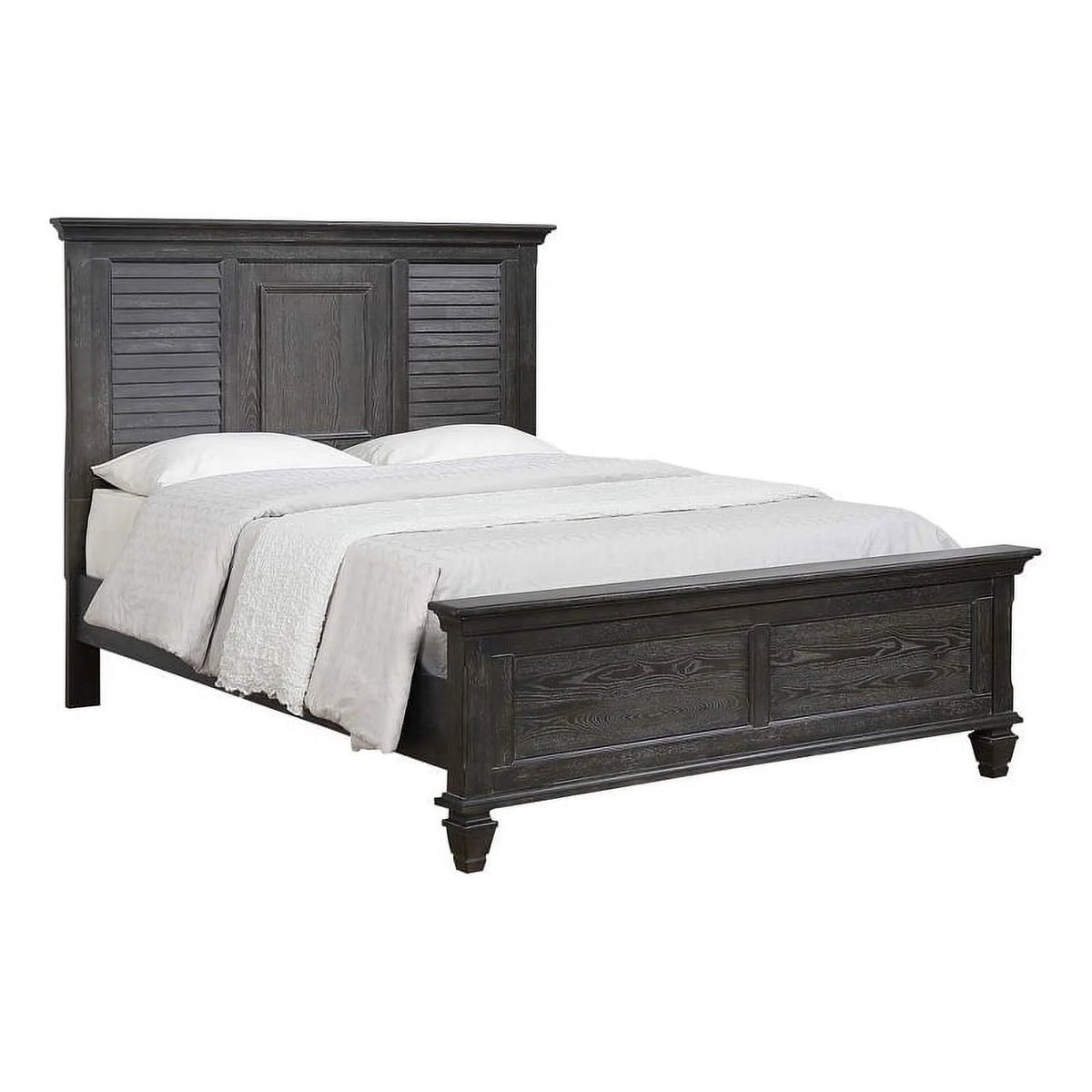 Wood Eastern King Panel Bed J679