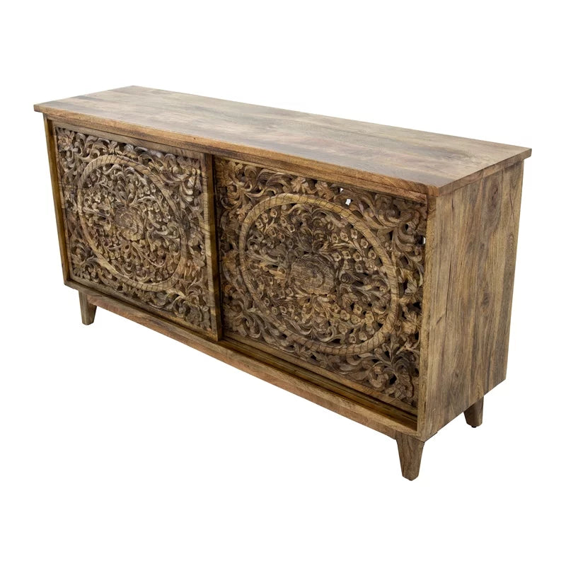 Brown Mango and Acacia Wood Cabinet R126