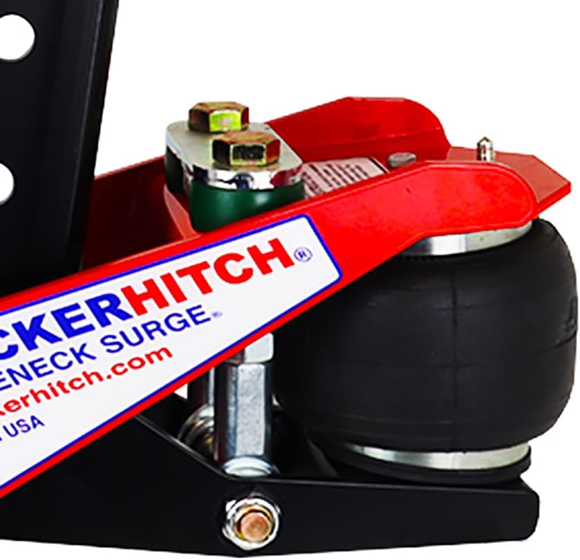 Gooseneck Air Hitch & Coupler, Round 4" Angled Pin 30K Coupler 9" Offset K841