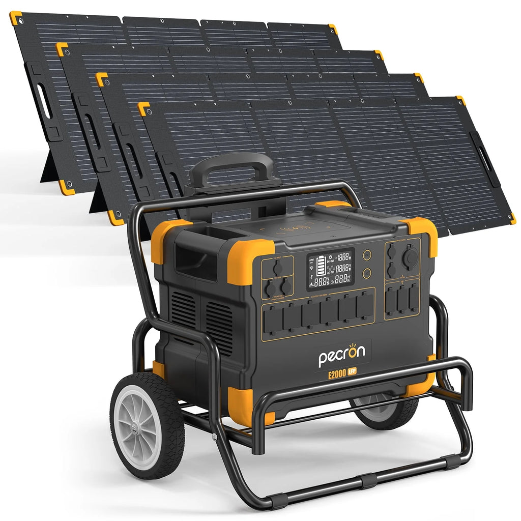 Portable Power Station 1920Wh 2000W with Solar Panels H4497