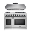 48 in. Propane Gas Range and Range Hood B36792