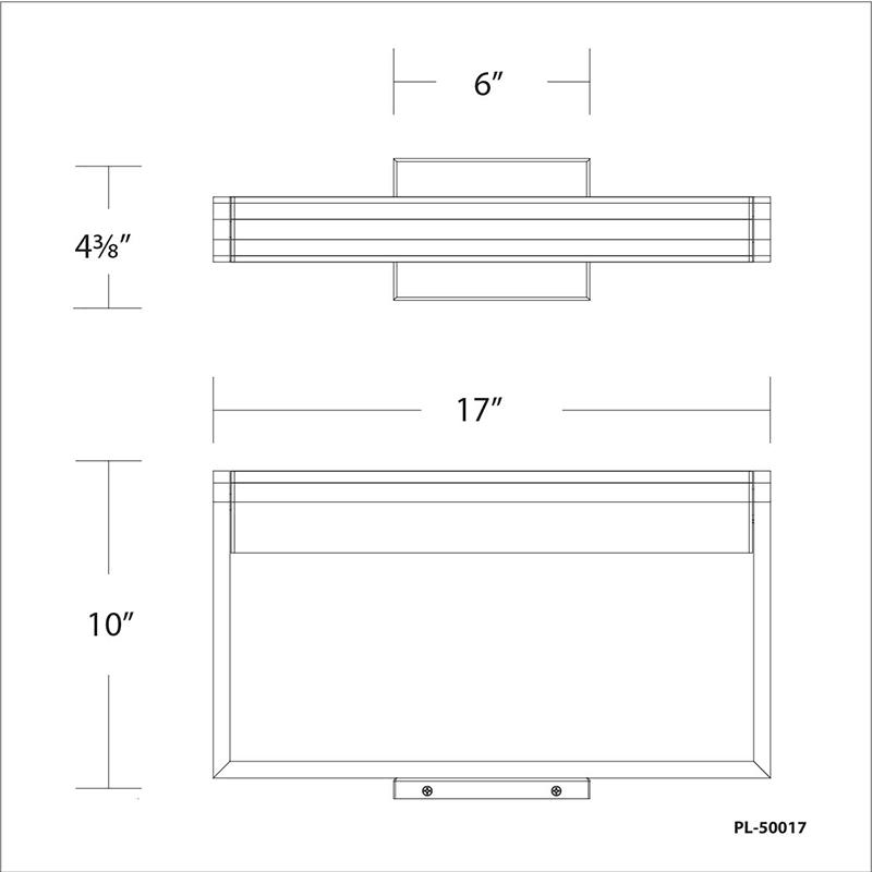 Black LED Picture Light P658