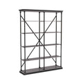 Antique Grey 5 Layer Metal Bookcase Y6892