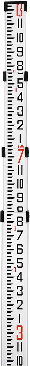 9 FT Dual Sided Aluminum Grade Rod with Carrying Case Pack of 2 G61801