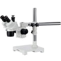 Trinocular Stereo Microscope, 20X/40X/80X Magnification, Single-Arm Boom Stand J5591