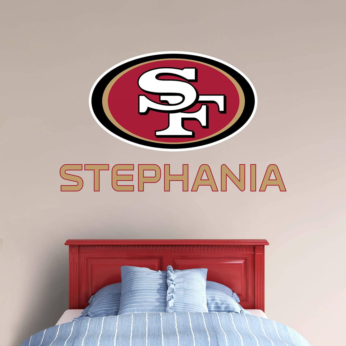Gold 52x22W x 39.5x22H Wall Decal K91440