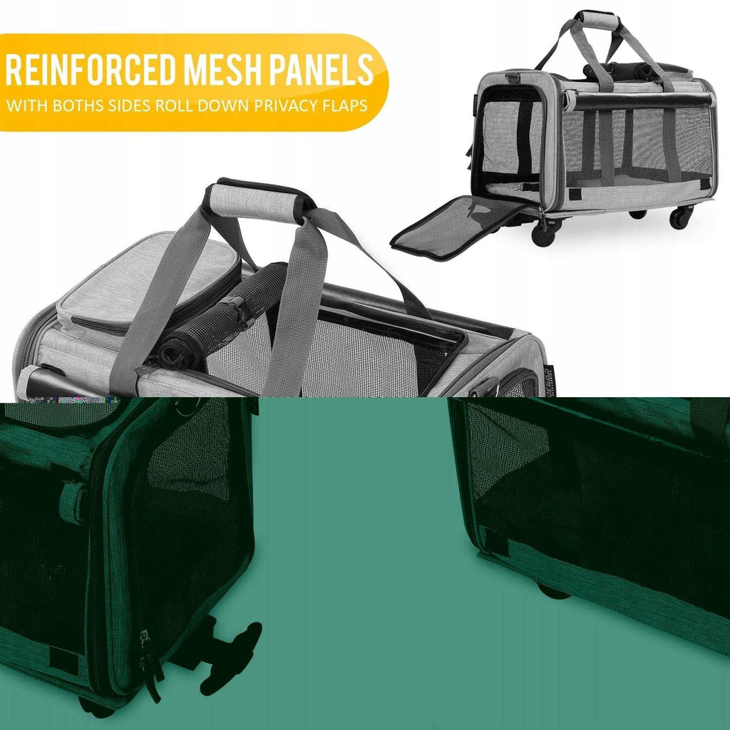 Pet Carrier with Detachable Wheels W461395