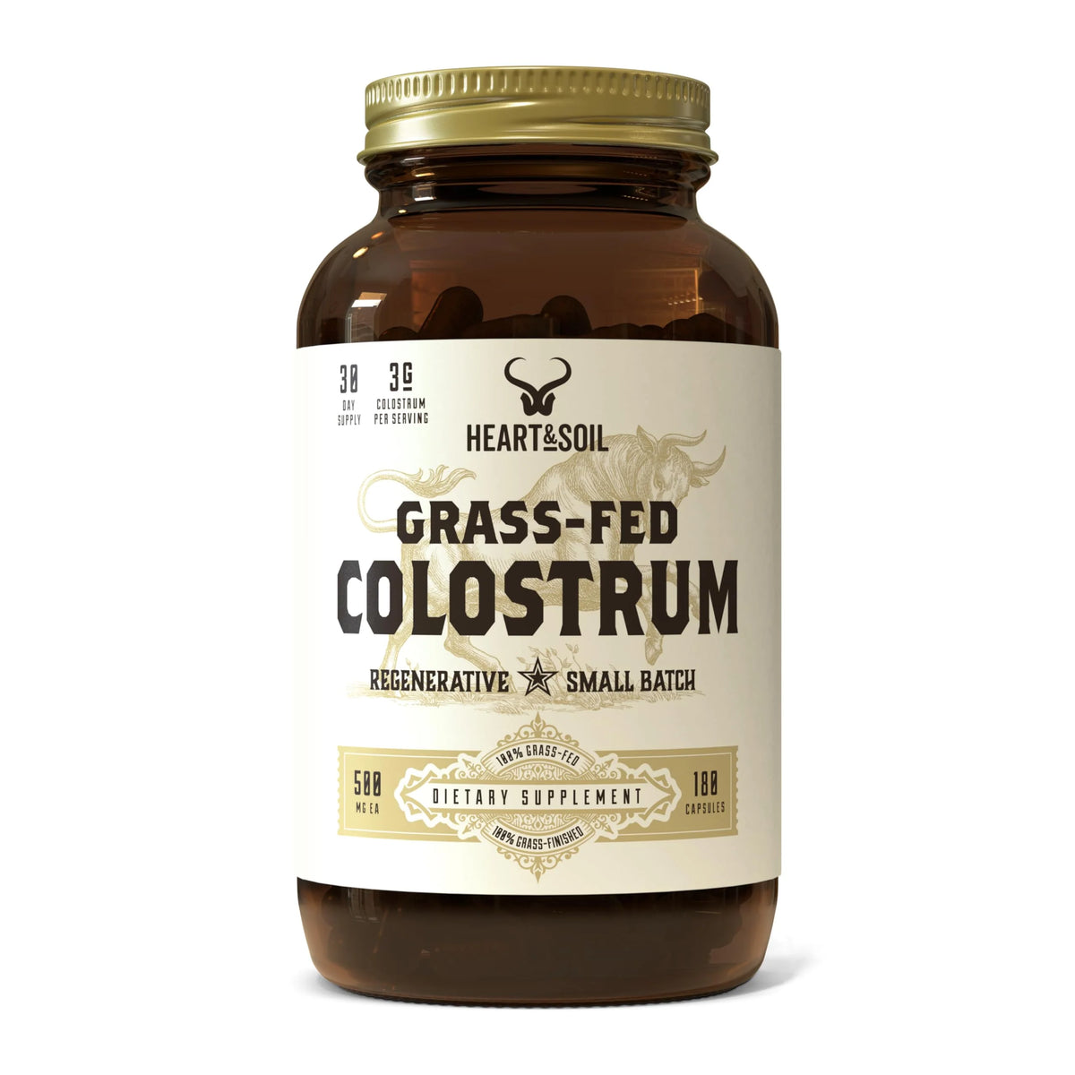 Grass-Fed Colostrum 180 Capsules Dietary Supplement J67116