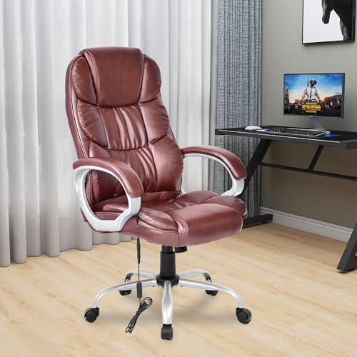 Black Adjustable Ergonomic PU Leather Office Chair with Armrests G71880