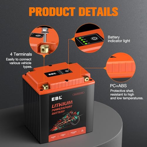 12V 18Ah Lithium Motorcycle Battery with BMS I706