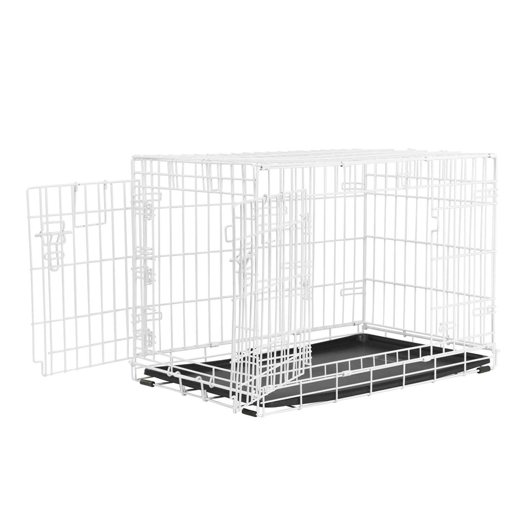 White 2-Door Dog Crate P187796