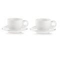 Set of 2 Cappuccino Cups With Saucers E383267