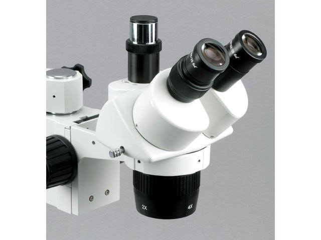 Trinocular Stereo Microscope, 20X/40X/80X Magnification, Single-Arm Boom Stand J5591