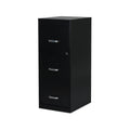 3 Drawer Vertical File Cabinet, Black, Letter X596
