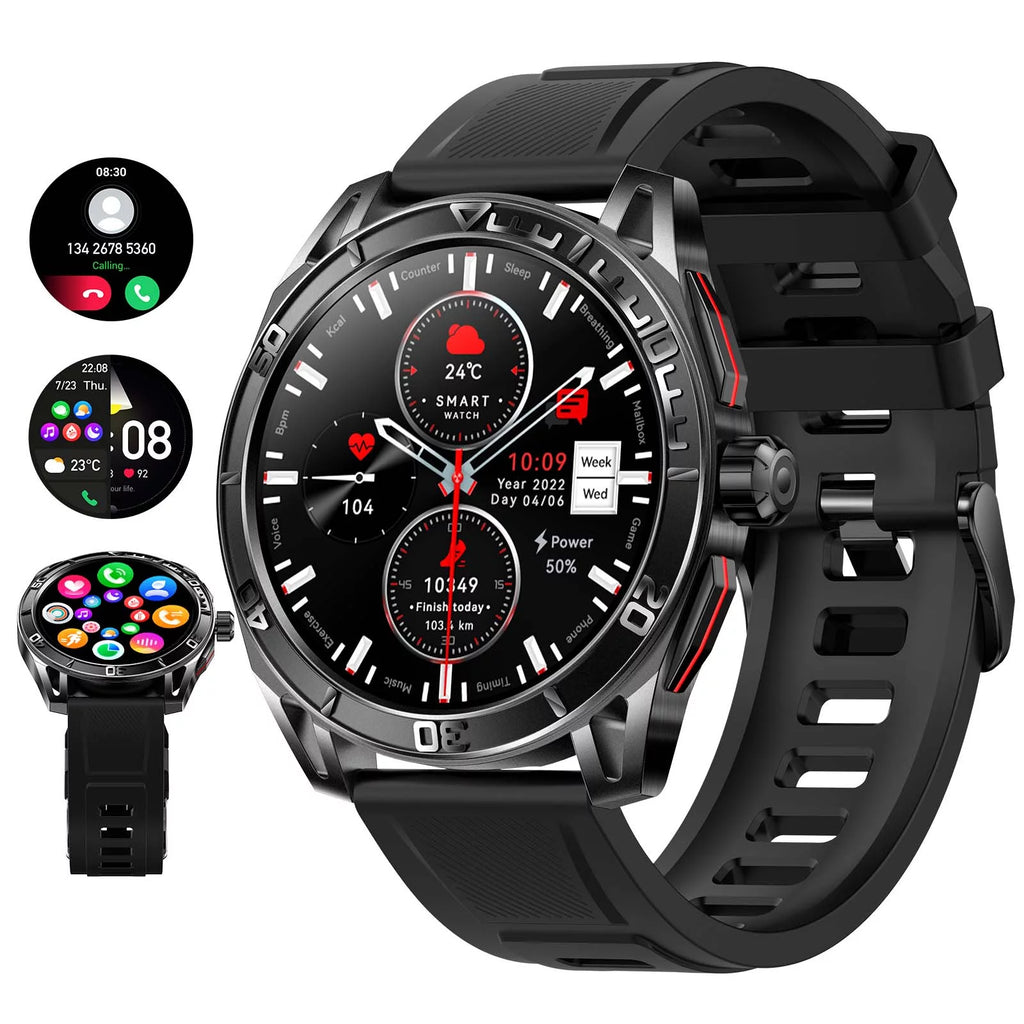 Smart Watch for Men 1.43'' HD AMOLED Screen Fitness Tracker Y95929
