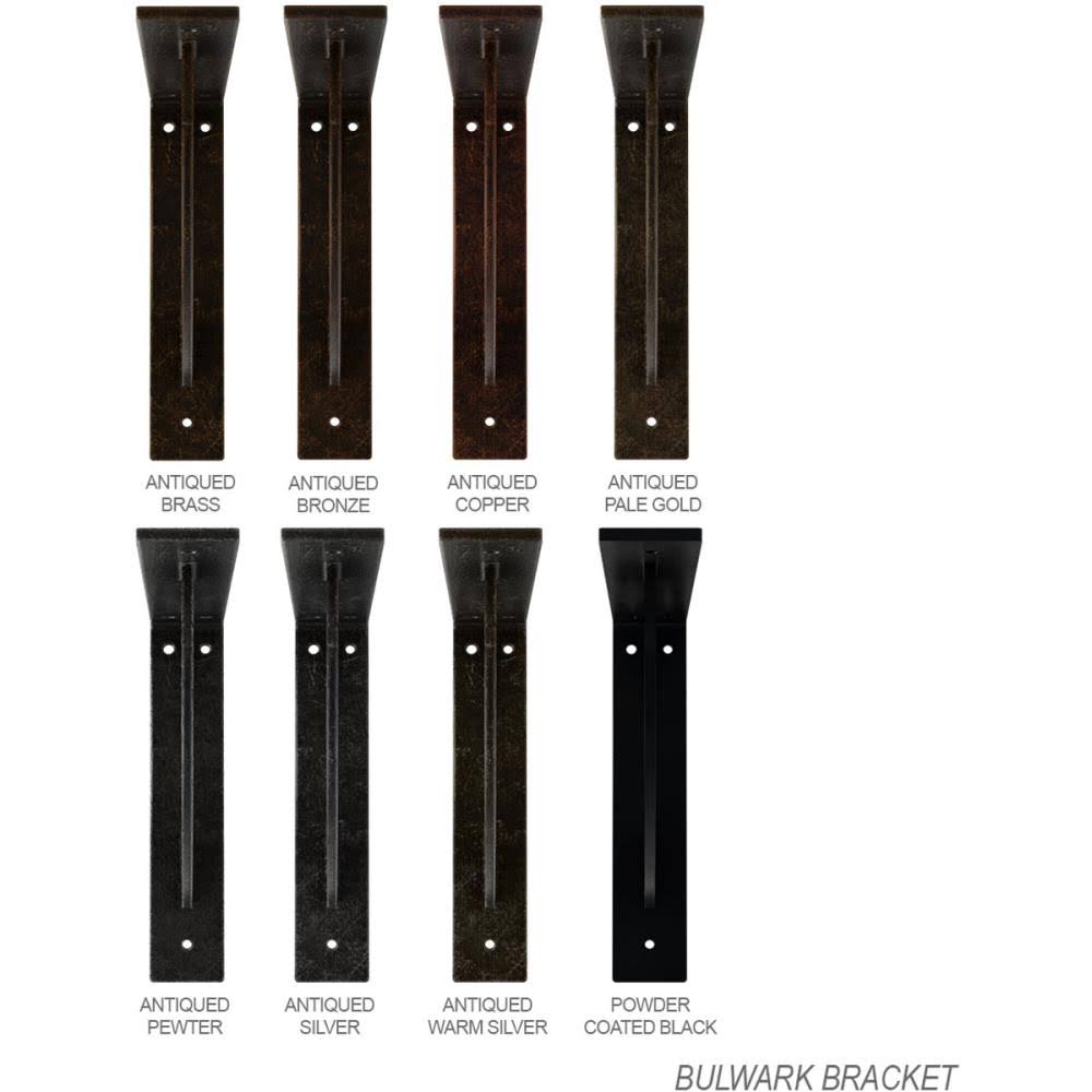 Antiqued Brass Steel Bracket X89537