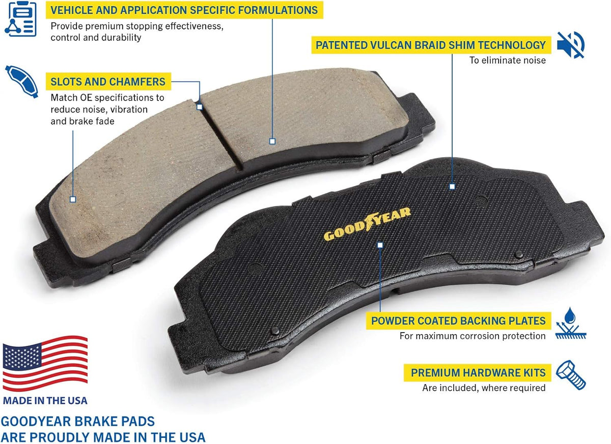 Rear Brake Kit Calipers Rotors Ceramic Pads A1879