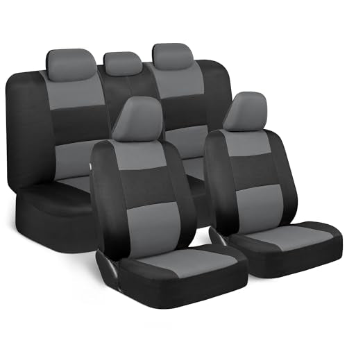 Solid Black Full Set Car Seat Covers Q3844